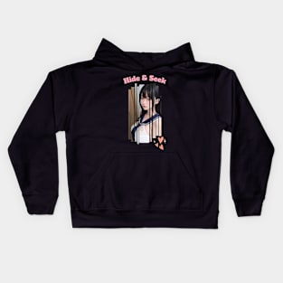 Hide & Seek Anime Girl Kids Hoodie